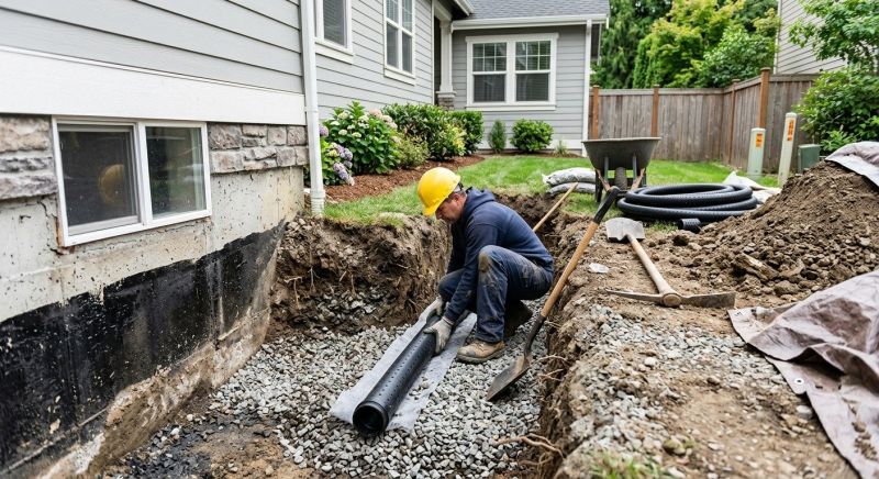 Rainwater Drain Installation in Tuscaloosa, AL