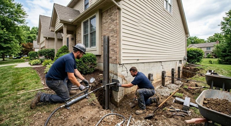 Sinking Foundation Repair in Columbus, OH
