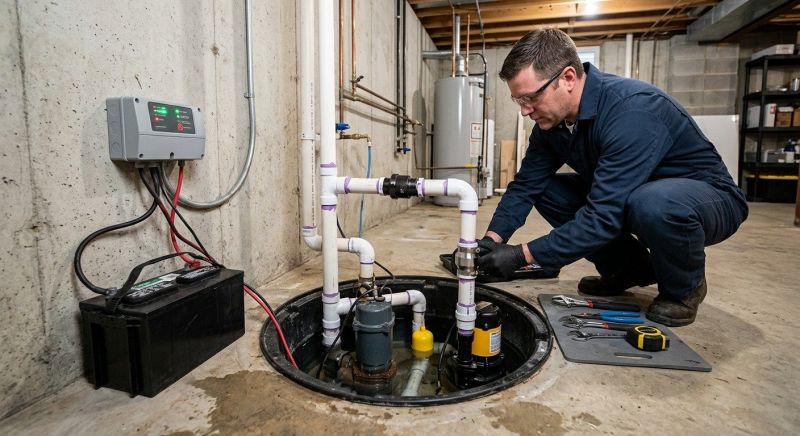 Sump Pump Relocation in Auburn, AL